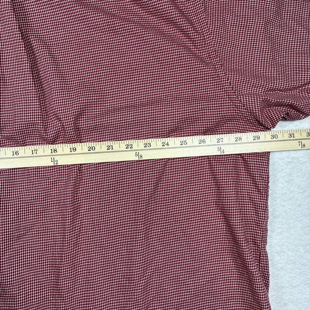 Arkansas Razorback Collection Cotton Button Down Long Sleeve Red Plaid 3XL - Picture 8 of 10